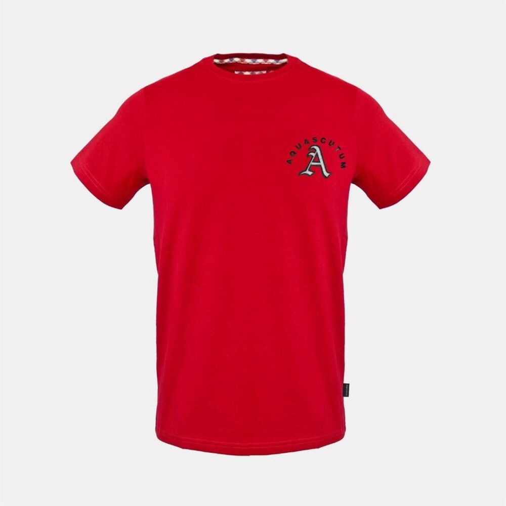 Aquascutum Mens Lilly And Sid�'s Character Cotton T-Shirt / Red